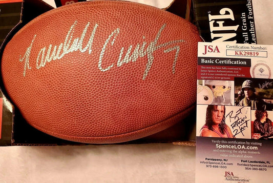Randall Cunningham signed NFL game football JSA Philadelphia Eagles - AutographsForSale.com
