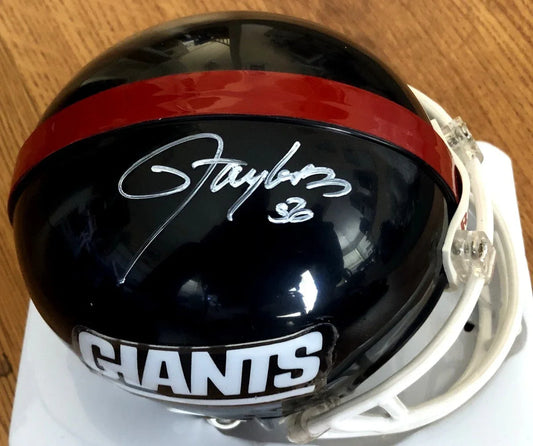 Lawrence Taylor signed NY Giants Riddell mini helmet JSA - AutographsForSale.com