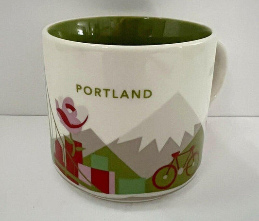 Starbucks 2013 You Are Here Collection Portland 14 ounce collector coffee mug LIKE NEW - AutographsForSale.com