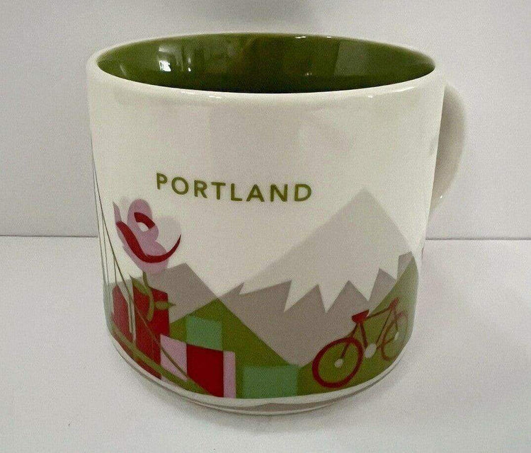Starbucks 2013 You Are Here Collection Portland 14 ounce coffee mug LIKE NEW - AutographsForSale.com