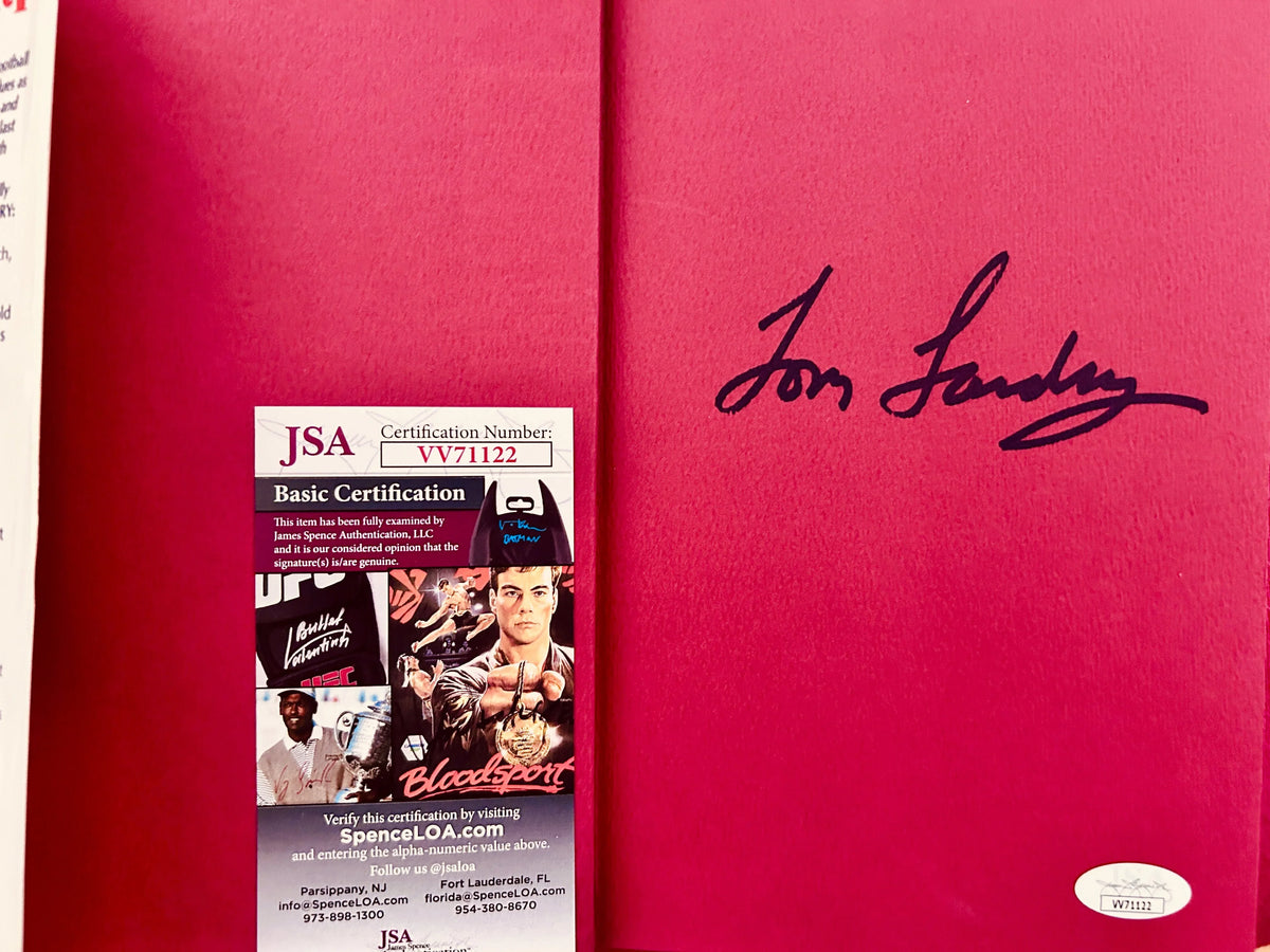 Tom Landry autographed An Autobiography book JSA Dallas Cowboys - AutographsForSale.com