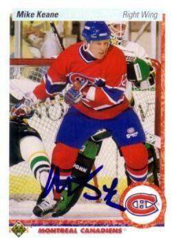Mike Keane signed Montreal Canadiens 1990-91 Upper Deck card - AutographsForSale.com