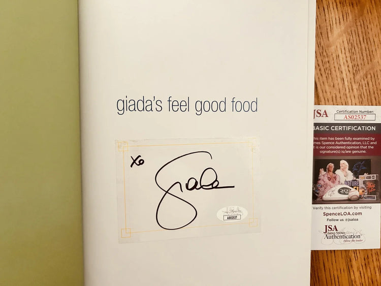 Giada De Laurentiis autographed Feel Good Food cookbook JSA - AutographsForSale.com