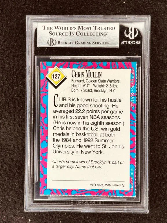 Chris Mullin signed Golden State Warriors 1993 SI for Kids card BAS - AutographsForSale.com