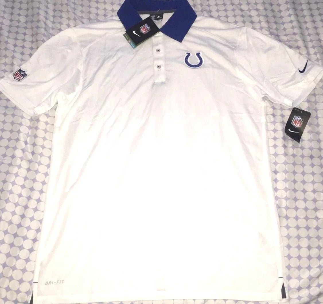 Indianapolis Colts 2015 coaches Nike On Field Dri-Fit shirt NEW - AutographsForSale.com