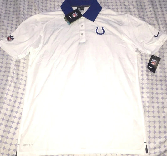 Indianapolis Colts 2015 coaches Nike On Field Dri-Fit shirt NEW - AutographsForSale.com