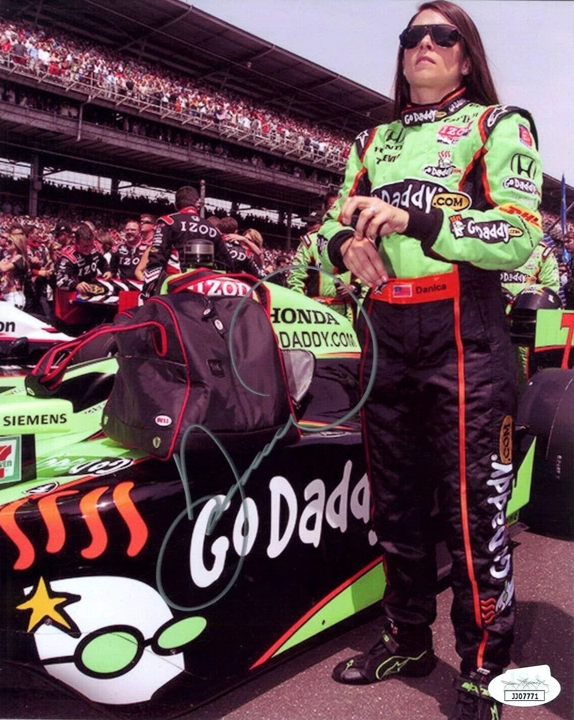 Danica Patrick autographed Go Daddy Racing 8x10 photo JSA - AutographsForSale.com