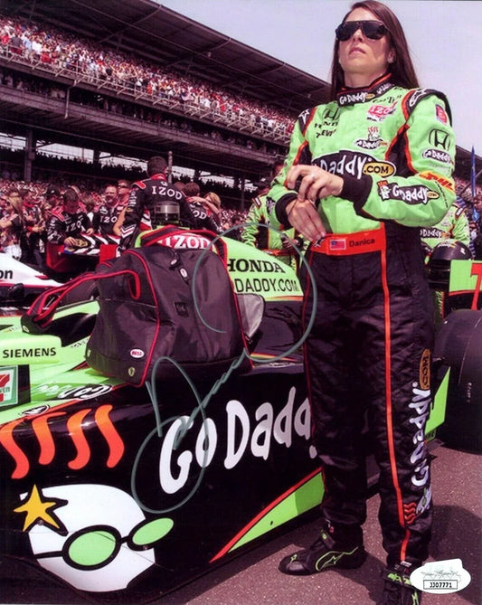 Danica Patrick autographed Go Daddy Racing 8x10 photo JSA - AutographsForSale.com