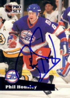 Phil Housley autographed Winnipeg Jets 1991-92 Pro Set card - AutographsForSale.com