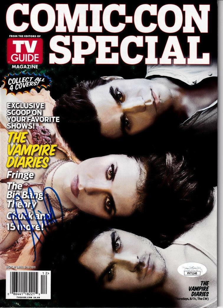 Nina Dobrev autographed Vampire Diaries 2011 Comic-Con TV Guide magazine JSA - AutographsForSale.com