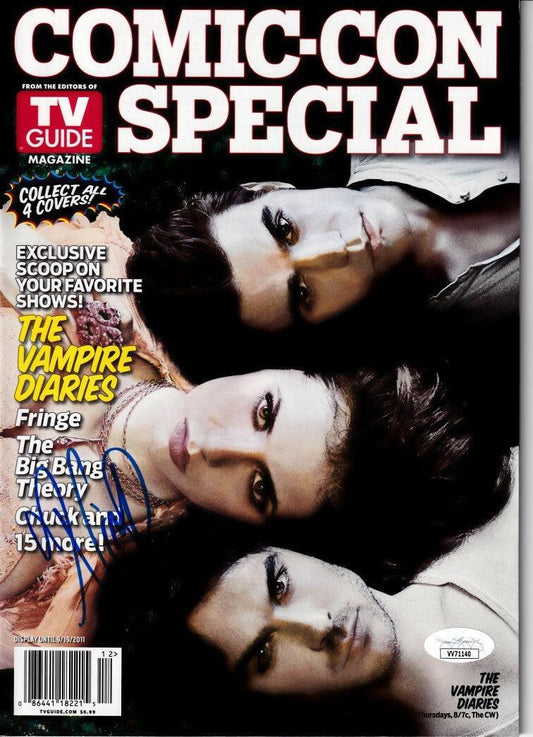 Nina Dobrev autographed Vampire Diaries 2011 Comic-Con TV Guide magazine JSA - AutographsForSale.com