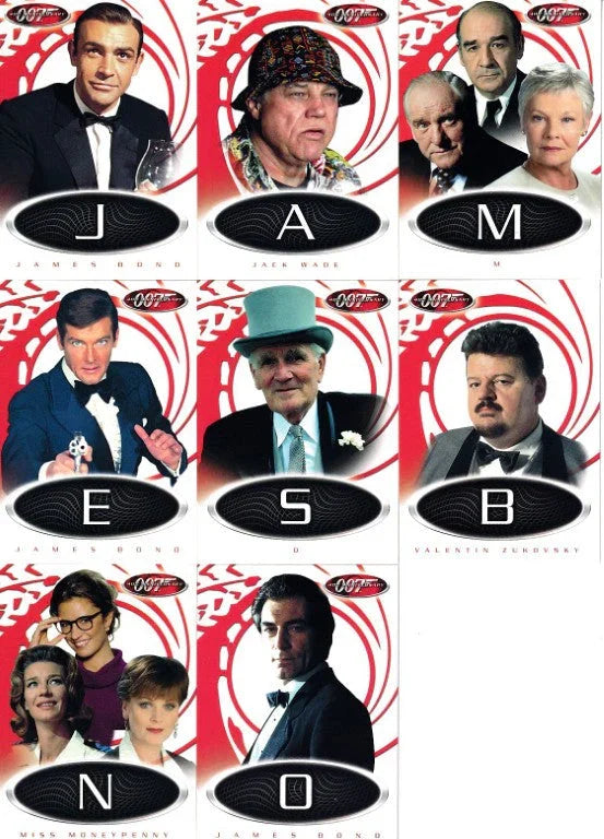 James Bond 40th Anniversary 2002 Rittenhouse complete 8 game card set - AutographsForSale.com