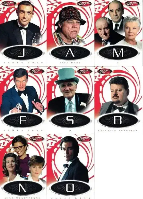 James Bond 40th Anniversary 2002 Rittenhouse complete 8 game card set - AutographsForSale.com
