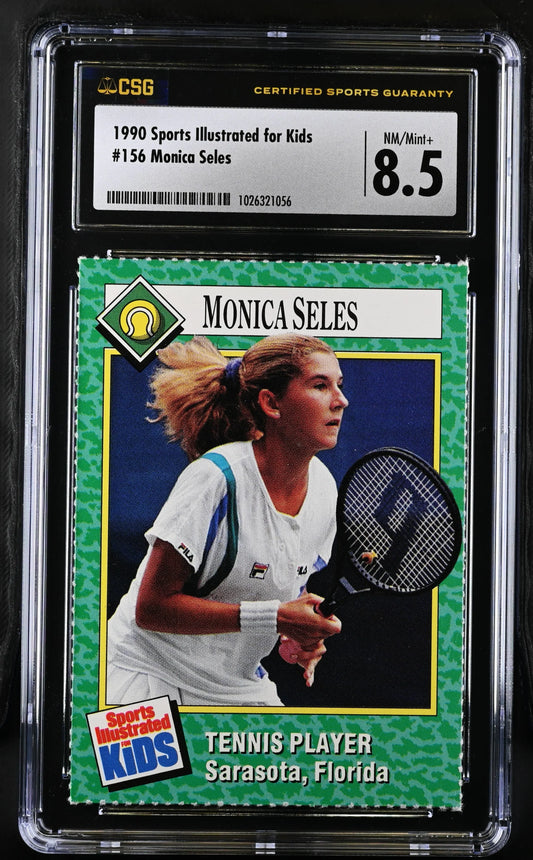 Monica Seles 1990 SI for Kids tennis RC CSG 8.5 - AutographsForSale.com