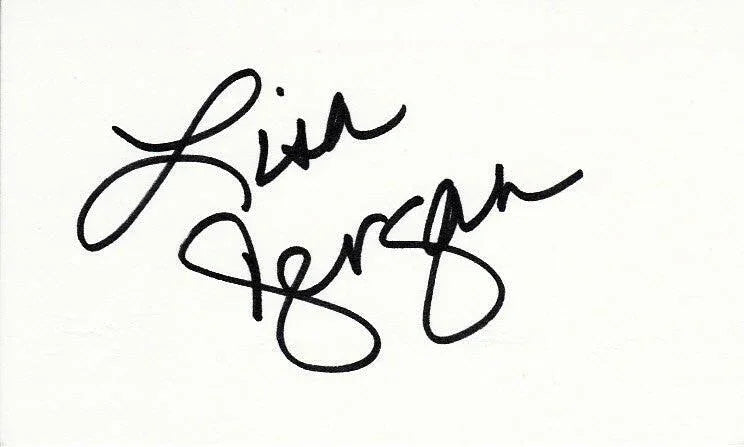 Lisa Dergan July 1998 Playboy Playmate signed 3x5 index card - AutographsForSale.com