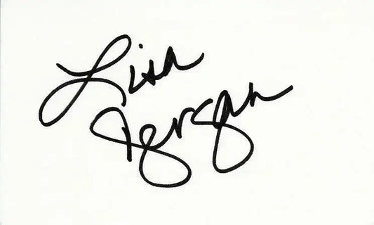 Lisa Dergan July 1998 Playboy Playmate signed 3x5 index card - AutographsForSale.com