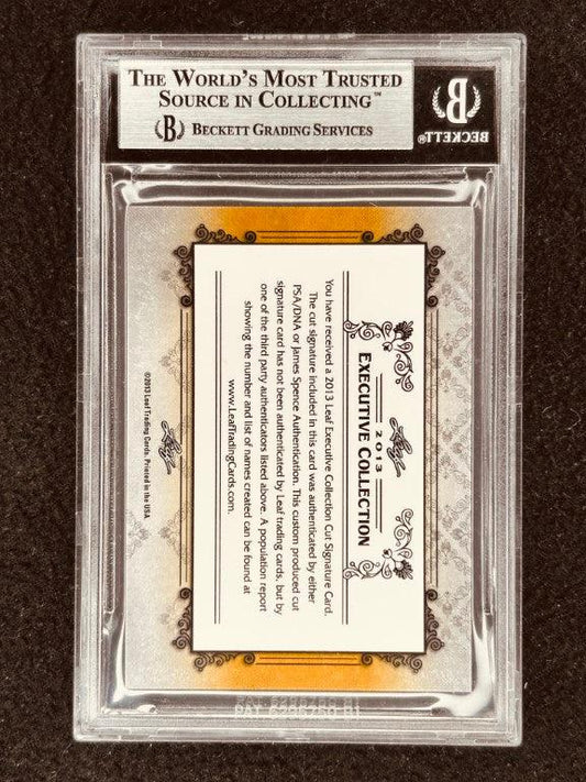 Jeremy Roenick 2013 Leaf Masterpiece Cut Signature certified signed card 1/1 JSA Blackhawks - AutographsForSale.com