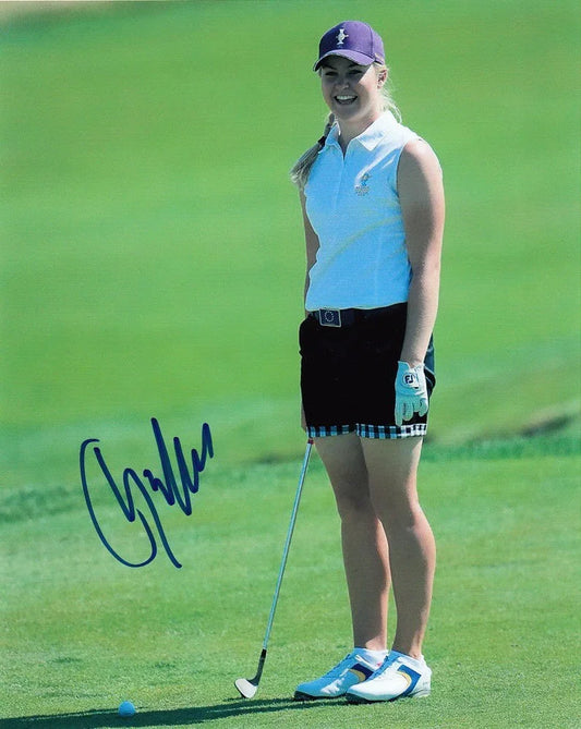 Charley Hull autographed 2013 Solheim Cup 8x10 photo - AutographsForSale.com