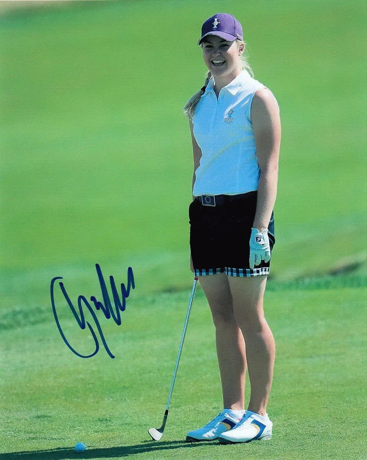 Charley Hull autographed 2013 Solheim Cup 8x10 photo - AutographsForSale.com