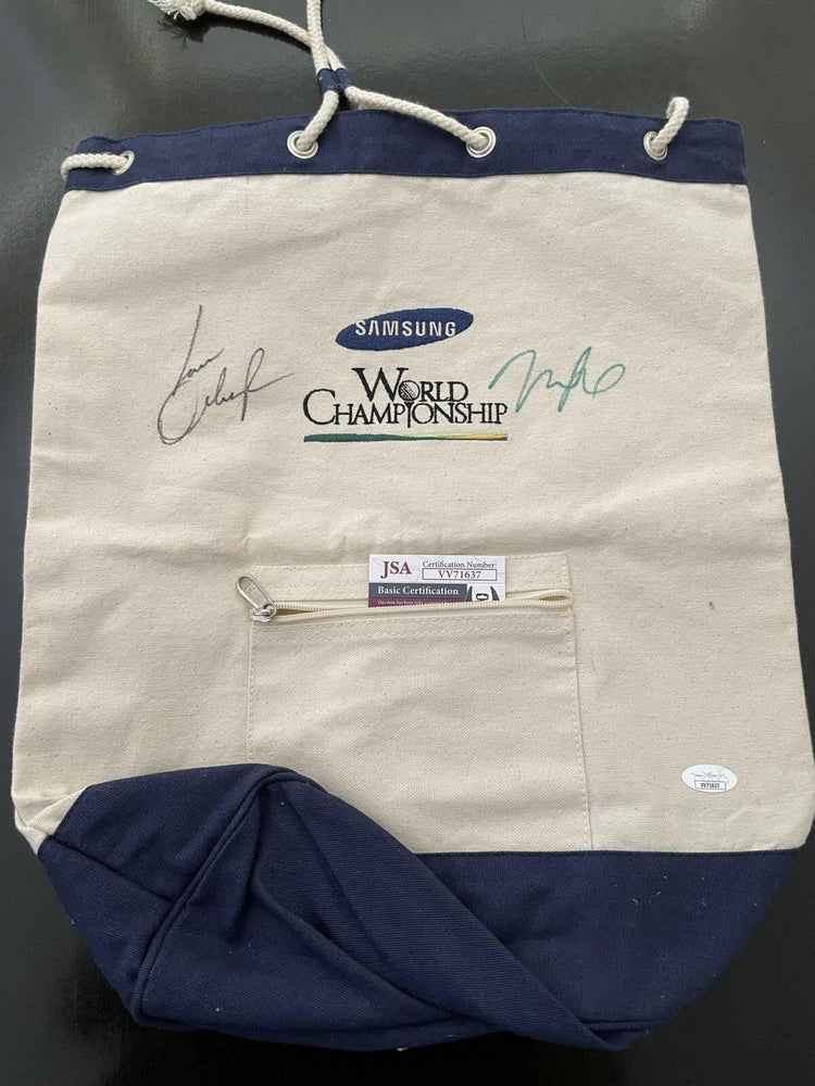 Lorena Ochoa & Michelle Wie signed LPGA Samsung World Championship golf bag JSA - AutographsForSale.com