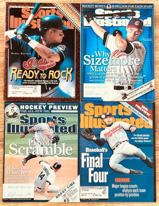 4 Indians Sports Illustrated magazines Manny Ramirez Grady Sizemore - AutographsForSale.com