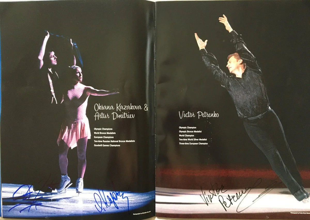 2004 Champions On Ice cast signed skating program Michelle Kwan Sasha Cohen - AutographsForSale.com