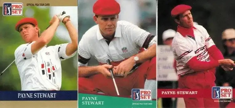 Payne Stewart set of 3 1990 1991 and 1992 Pro Set golf cards - AutographsForSale.com