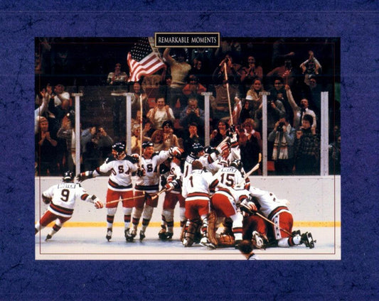 1980 Miracle on Ice USA Olympic Hockey Team 8x10 celebration photo OFFICIALLY LICENSED - AutographsForSale.com