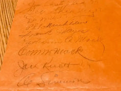 1942 Philadelphia A’s team signed 9x11 roster Connie Mack Al Simmons JSA - AutographsForSale.com