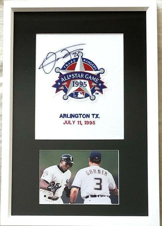 Frank Thomas signed 1995 All-Star jersey patch framed HR photo JSA White Sox - AutographsForSale.com