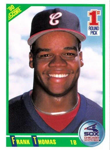 Frank Thomas Chicago White Sox 1990 Bowman and Score Rookie Card set - AutographsForSale.com