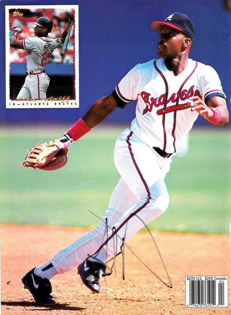 Fred McGriff signed Braves Beckett Baseball cover photo - AutographsForSale.com