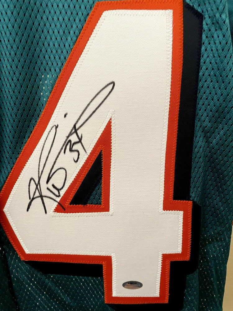 Ricky Williams signed Dolphins Reebok aqua jersey SCHWARTZ - AutographsForSale.com