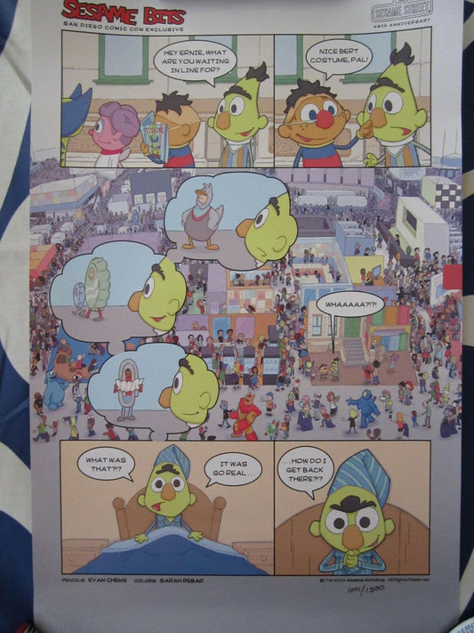 Sesame Street Sesame Bits 2014 Comic-Con 11x17 mini poster - AutographsForSale.com