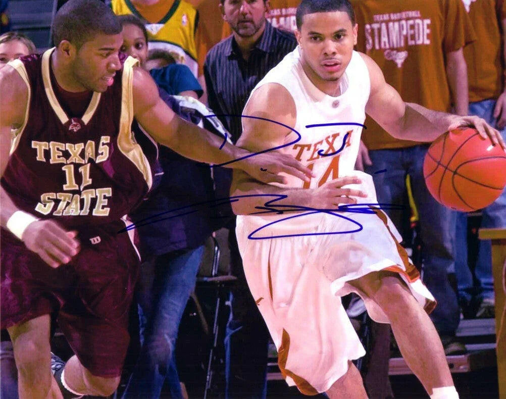 D.J. Augustin autographed Texas Longhorns 8x10 photo - AutographsForSale.com