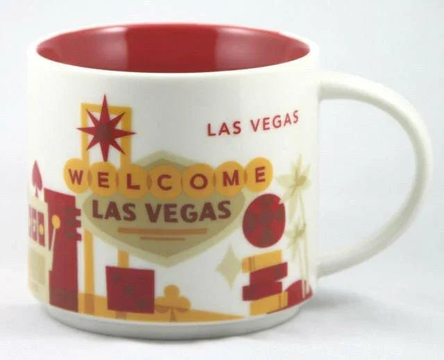 Starbucks 2013 You Are Here Collection Las Vegas 14 Ounce Collector Coffee Mug New - AutographsForSale.com