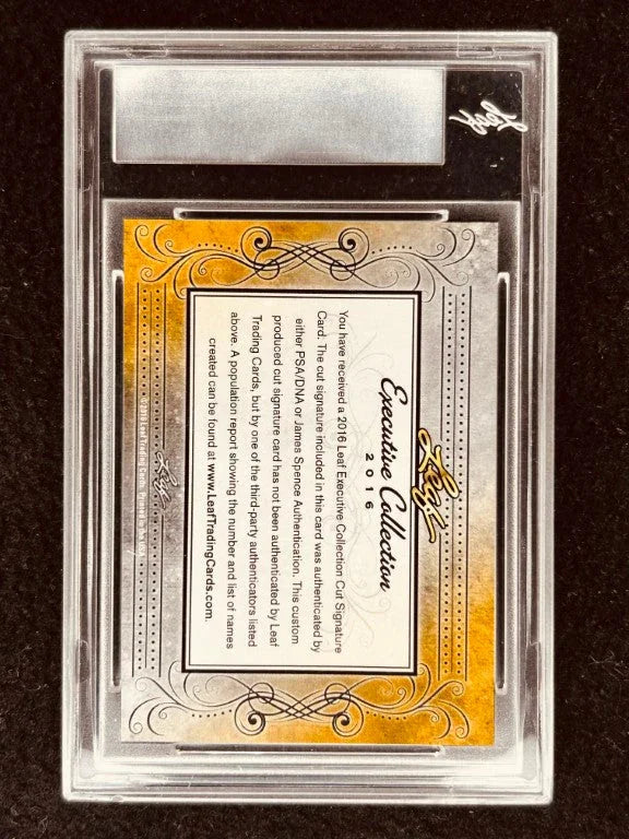 Drew Bledsoe 2016 Leaf Masterpiece Cut Signature certified autograph card 1/1 JSA Patriots - AutographsForSale.com