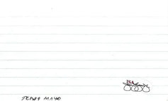 Jerod Mayo (Patriots) autographed index card JSA - AutographsForSale.com