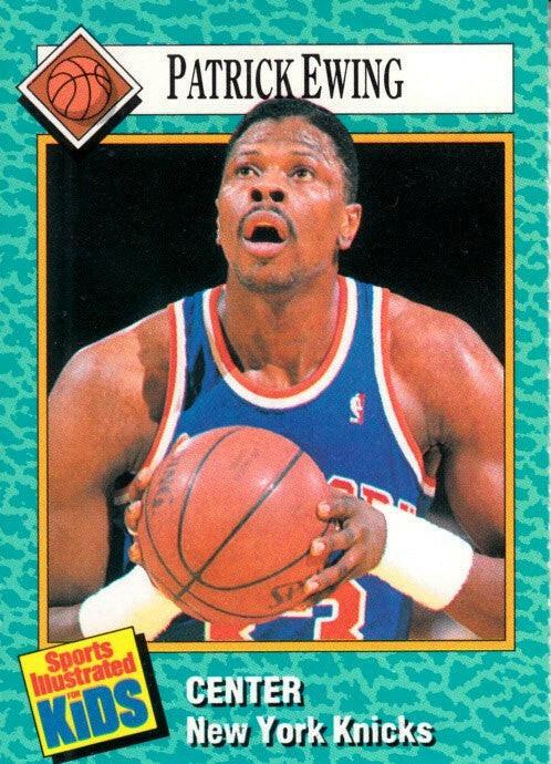 Patrick Ewing NY Knicks 1989 SI for Kids card - AutographsForSale.com