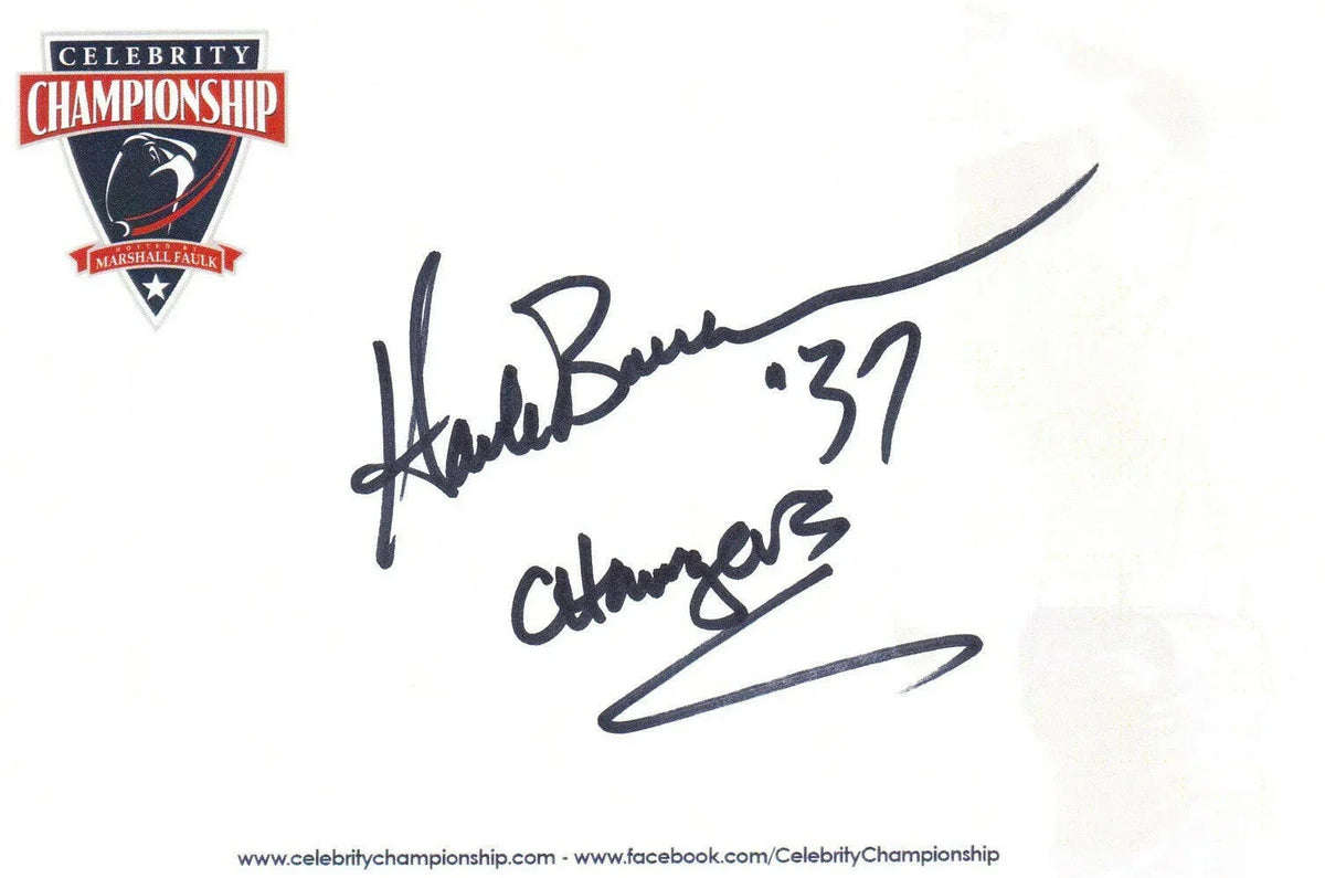 Hank Bauer (San Diego Chargers) signed 4x6 signature card - AutographsForSale.com