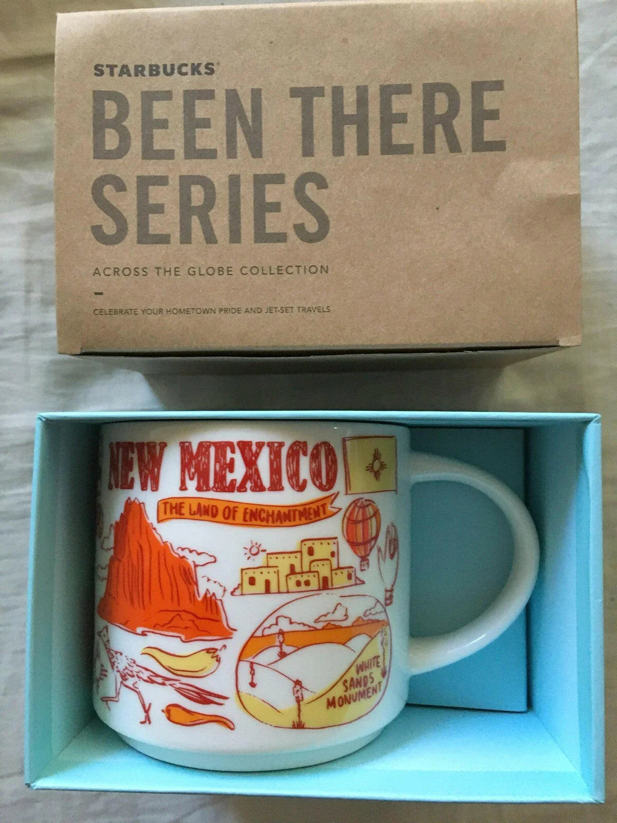 Starbucks 2018 Been There Series New Mexico 14 ounce collector coffee mug NEW - AutographsForSale.com