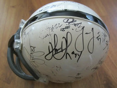 1999 NFL Players signed full size helmet Tiki Barber Tim Brown Marshall Faulk Thurman Thomas Herschel Walker - AutographsForSale.com