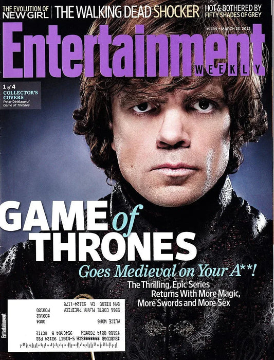 Game of Thrones Peter Dinklage 2012 Entertainment Weekly magazine issue PRISTINE - AutographsForSale.com