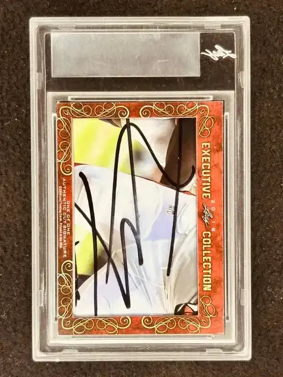 Golden Tate & Tyler Eifert 2018 Leaf Masterpiece Cut Signature certified signed card 1/1 JSA Notre Dame - AutographsForSale.com