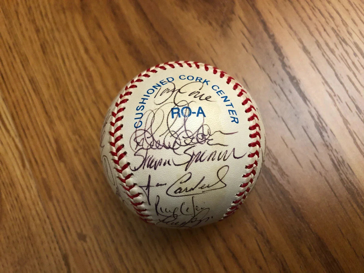 1999 Yankees World Champions team autographed AL basebal Derek Jeter JSA - AutographsForSale.com