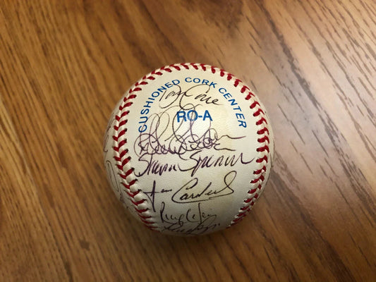 1999 Yankees World Champions team autographed AL basebal Derek Jeter JSA - AutographsForSale.com