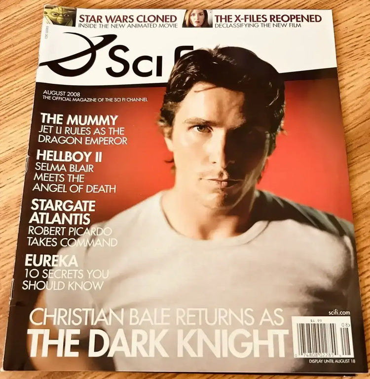 Christian Bale Dark Knight movie August 2008 Sci Fi magazine - AutographsForSale.com