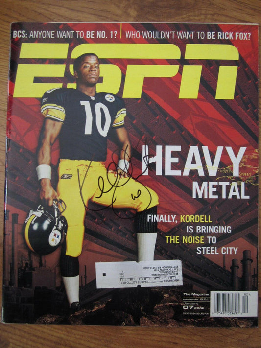 Kordell Stewart signed Steelers 2002 ESPN magazine - AutographsForSale.com