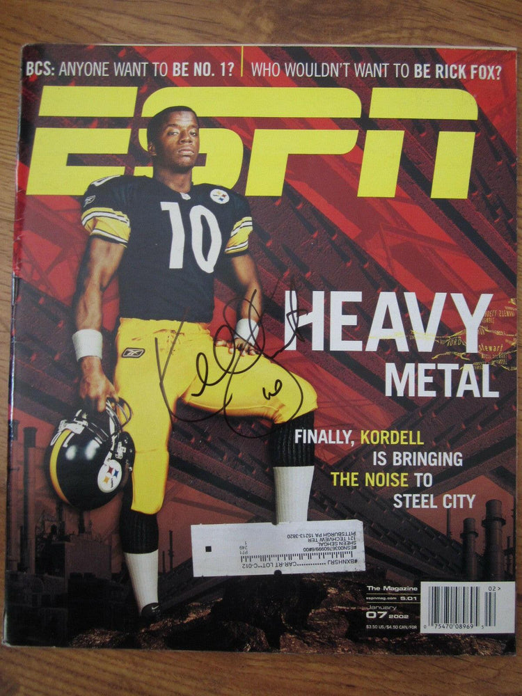 Kordell Stewart signed Steelers 2002 ESPN magazine - AutographsForSale.com