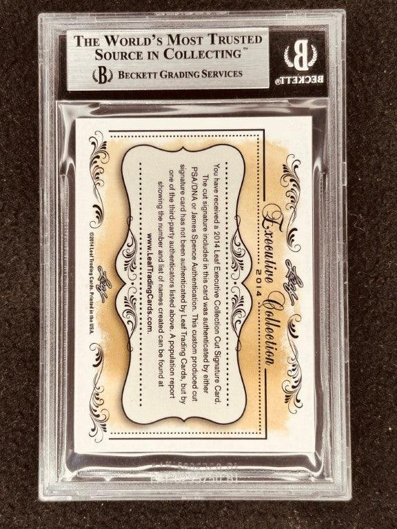 Martin Sheen 2014 Leaf Masterpiece Cut Signature certified signed card 1/1 JSA West Wing - AutographsForSale.com